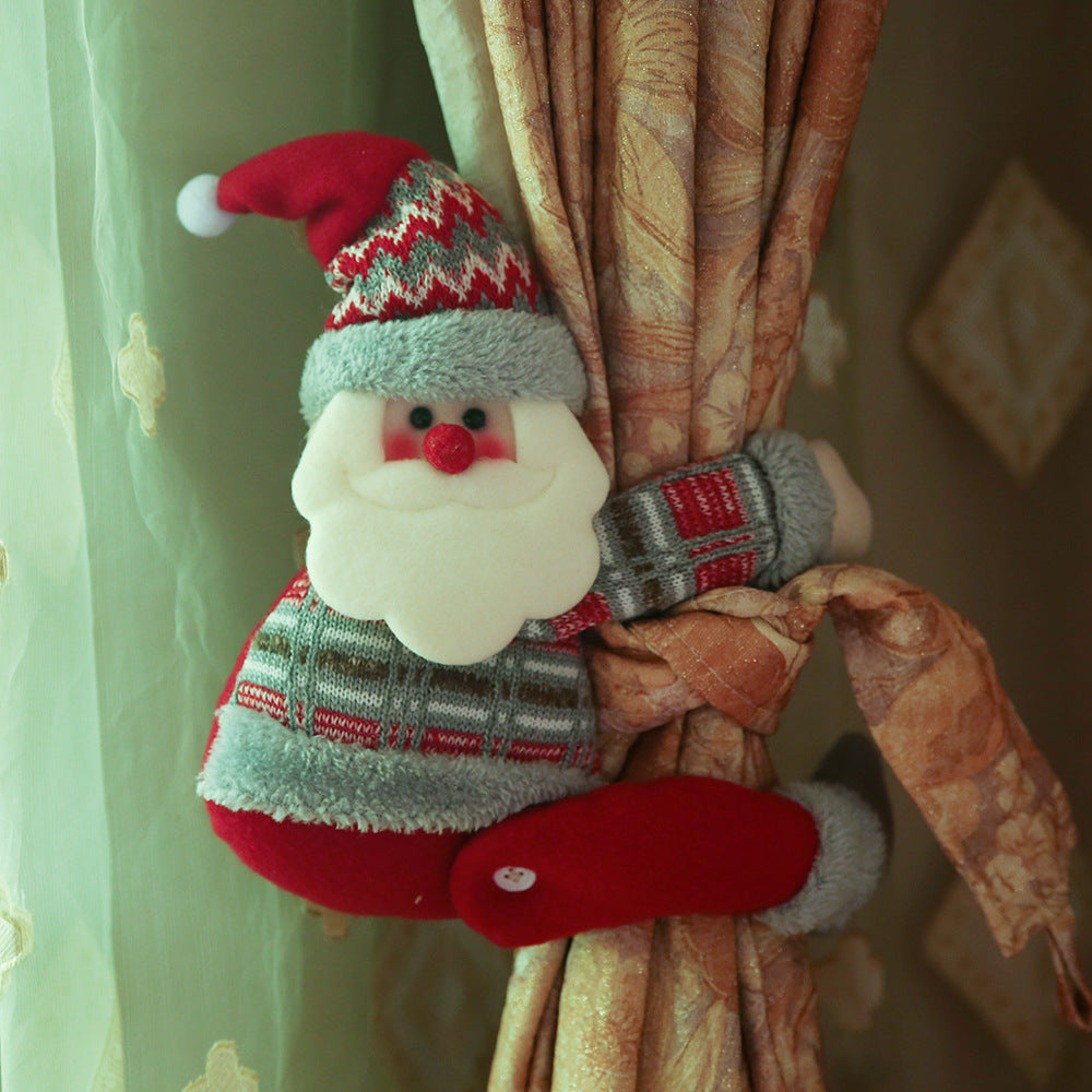 Christmas Doll Curtain Ornament-0