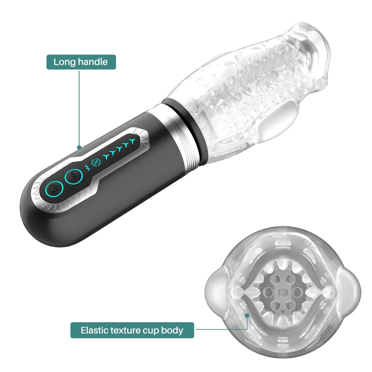 Men's BOGO Male Rose Masturbator and Prostate Massager
