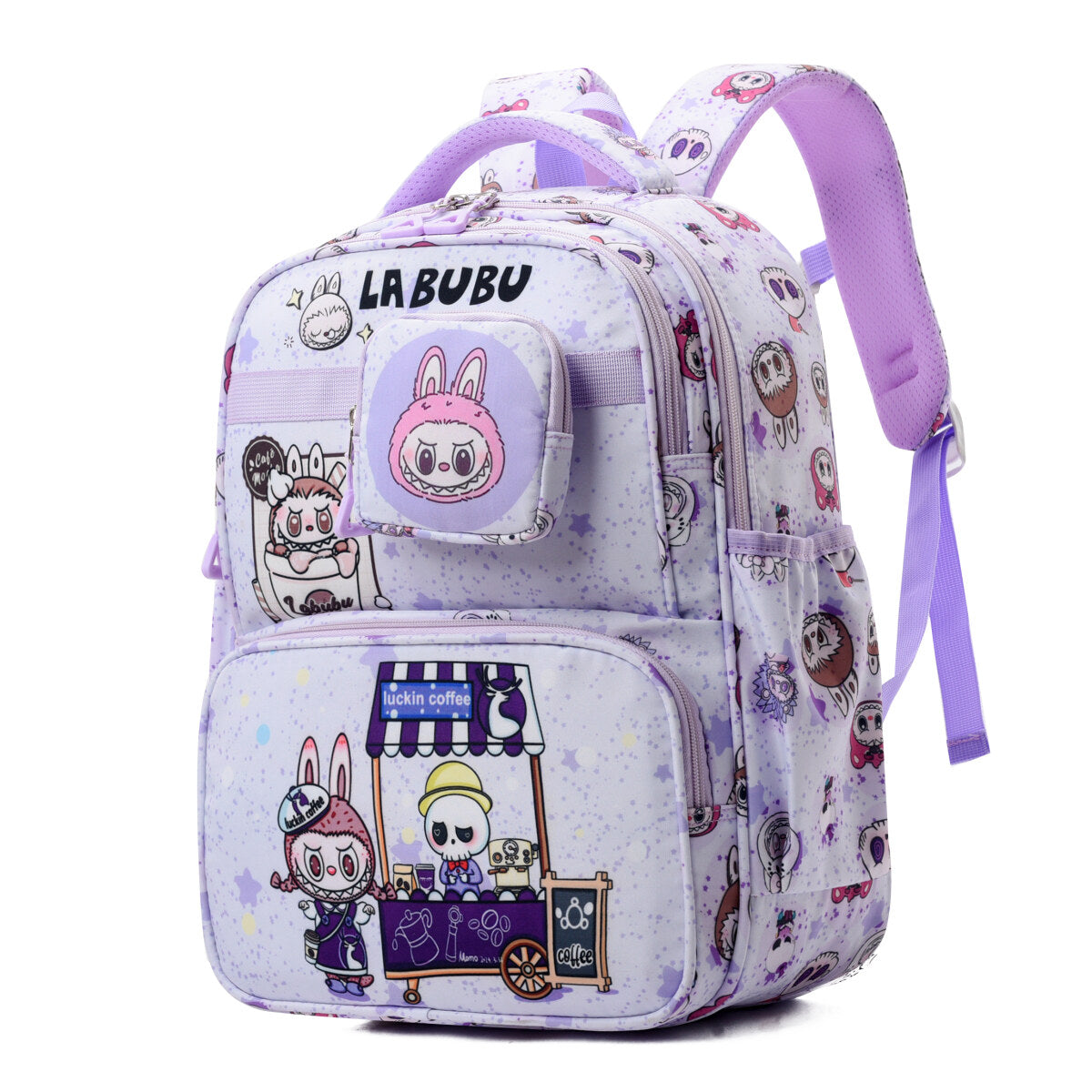 Everyday Is a Happy Day Labubu Kids Backpack-1