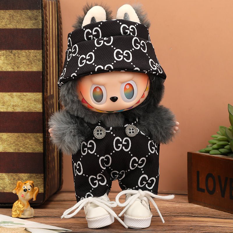 Labubu Vogue Monogram Overalls Outfit-5