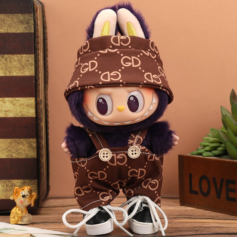 Labubu Vogue Monogram Overalls Outfit-4