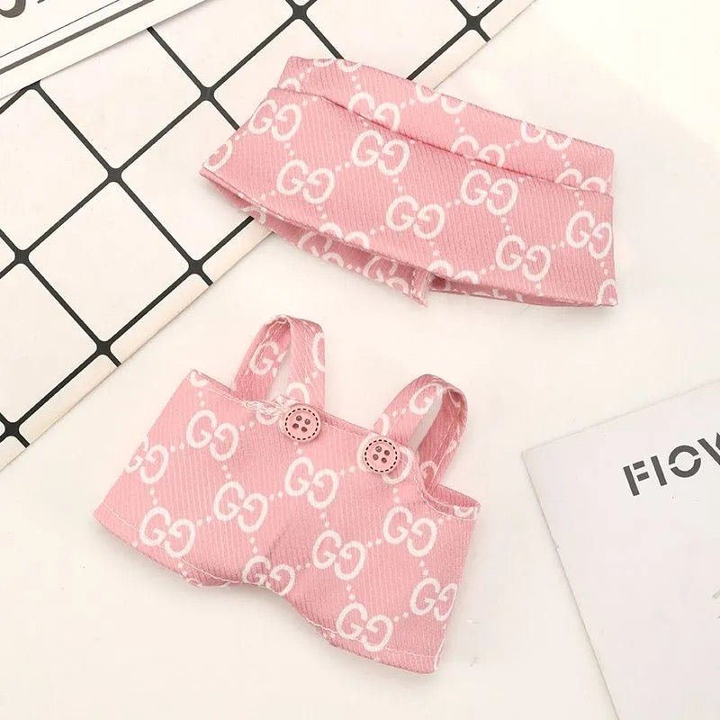 Labubu Vogue Monogram Overalls Outfit-3
