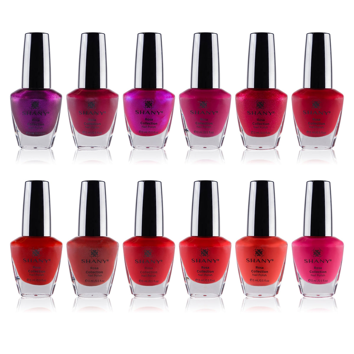 SHANY DIY Nail Polish Set - Quick Dry Nail Lacquer Kit, Vibrant & Colorful DIY Collection, Semi Glossy, Shimmery & Matte Finishes - Full Size - 12 Colors - SHOP  - NAIL POLISH - ITEM# SH-SHNN-PARENT